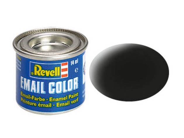 Revell Email Color Schwarz, matt, 14ml, RAL 9011