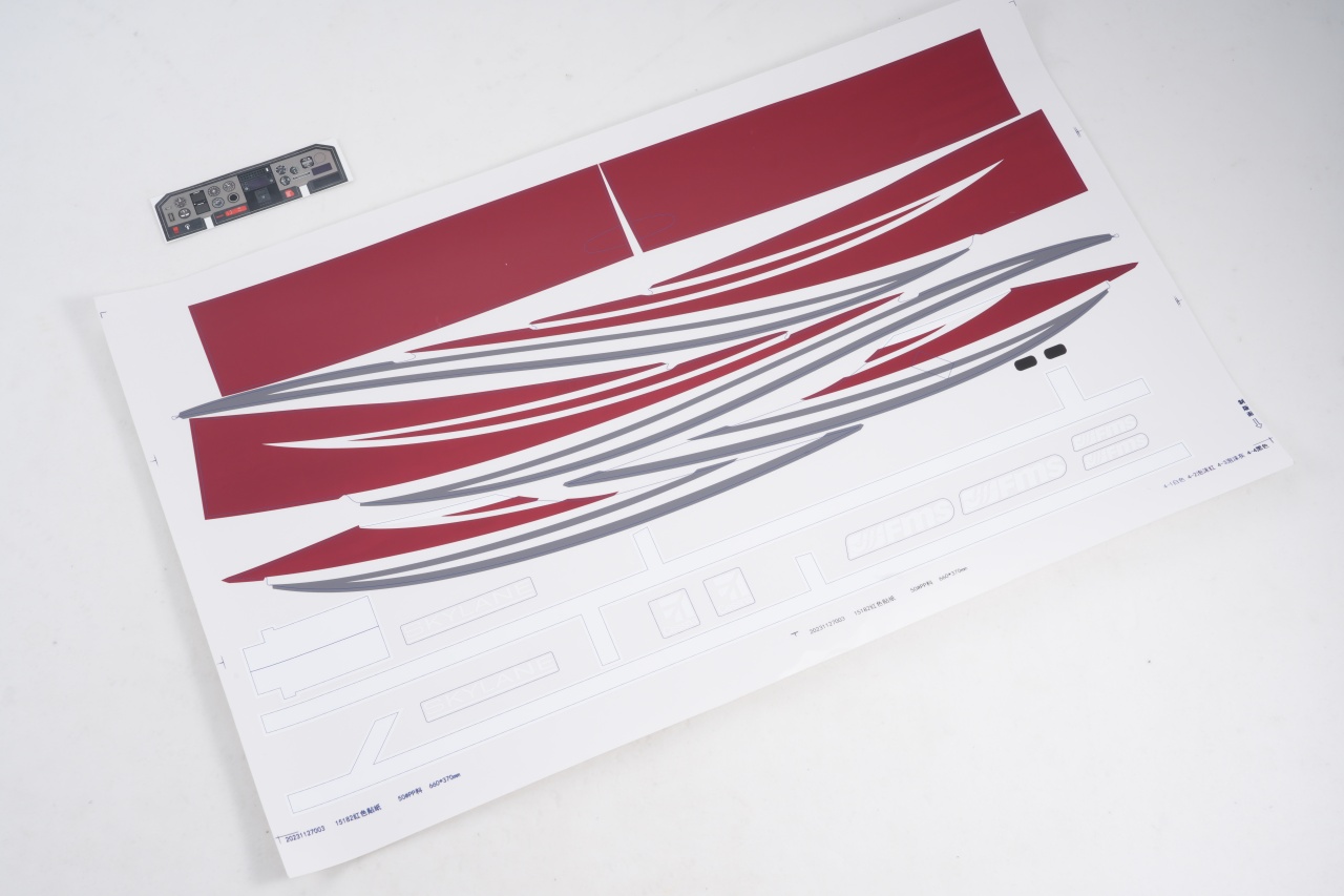 FMS 1500mm Cessna - Dekorsatz rot