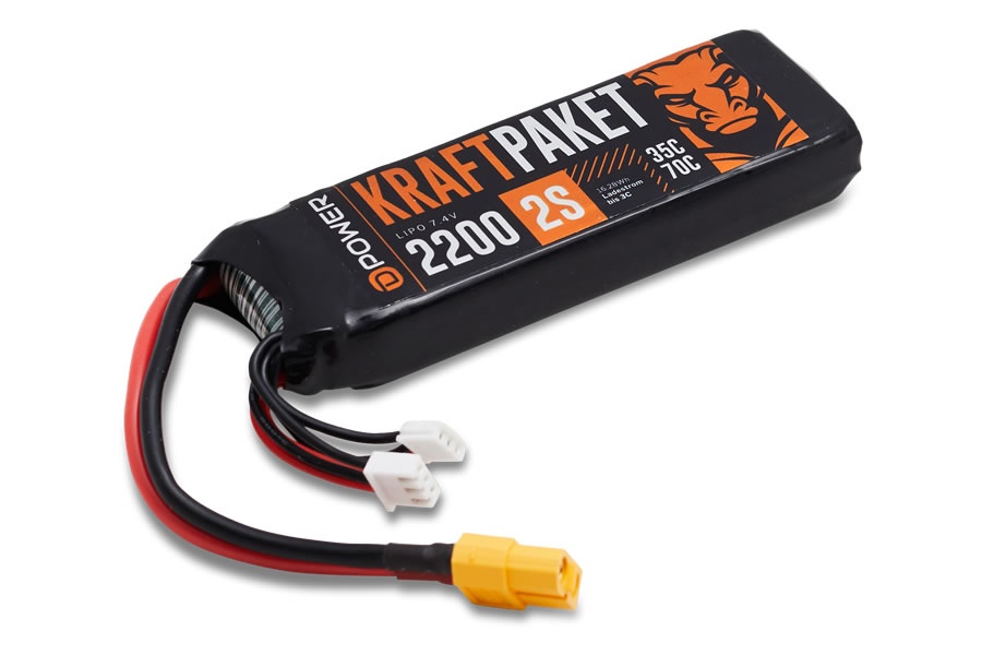 D-Power KRAFTPAKET 2200 2S LIPO 7,4 V 35/70C  - XT60