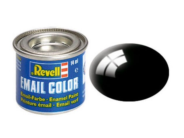 Revell Email Color Teerschwarz, matt, 14ml, RAL 9021