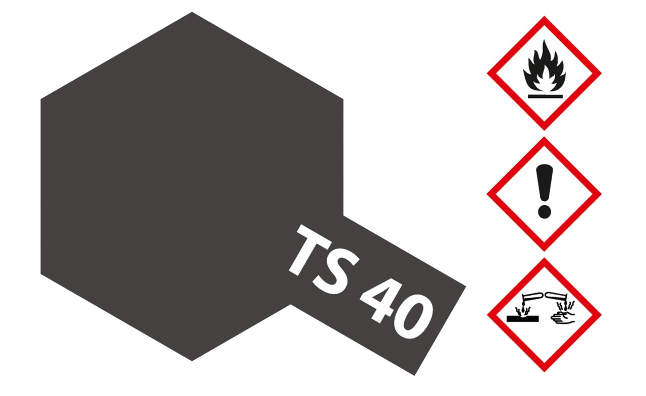 Tamiya TS-40 Metallic Schwarz glänzend Acryl 100ml