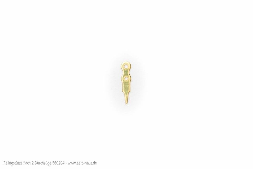 Aeronaut Relingst&uuml;tze flach 2 Duchz&uuml;ge / 5mm