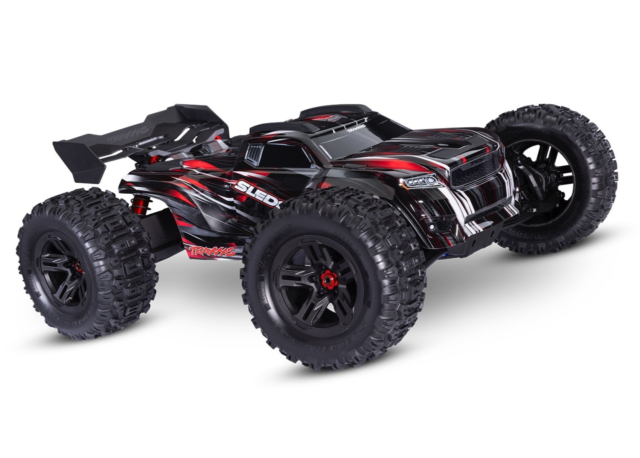 TRAXXAS Slege 4x4 Belted rot 1/8 RTR Monster Truck Brushless