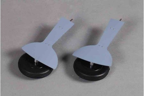 FMS BF 109 - Federbein incl. Rad (L+R)